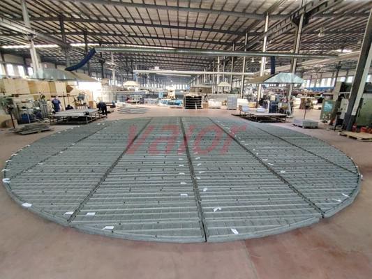 A large demister with 11500mm diameter pre-assembled in Wojun workshop.