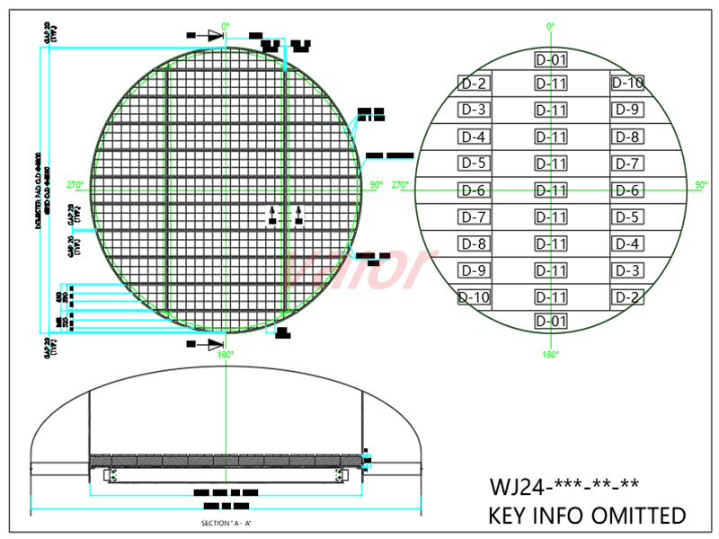 Some details of demister in TGT QUENCHER C-201, in Natural Gas Liquefaction Plant.