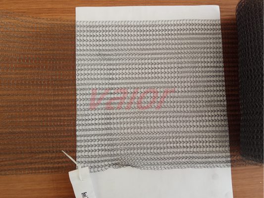 With a white paper beneath, the TA2 wire knit mesh structure is clearly shown.